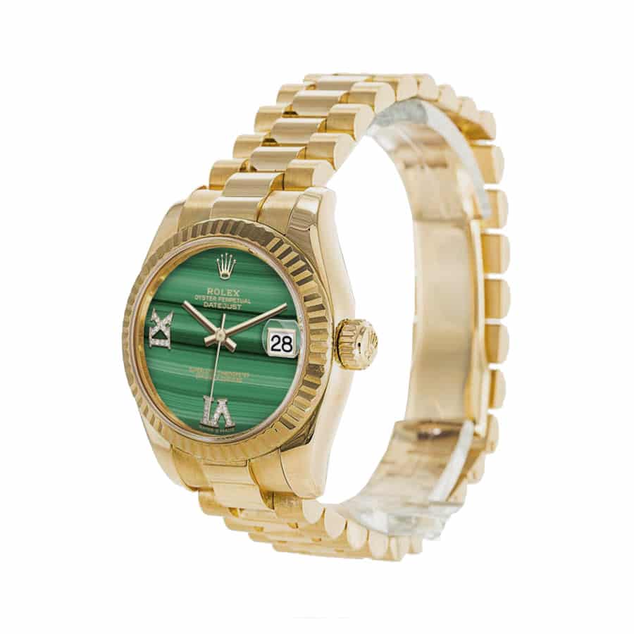Rolex Datejust 126333 “Gold Green Dial” Signature Replica 1:1