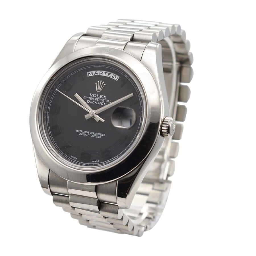 Rolex Day-Date 218206 “Black Dial” Supreme Replica Edition