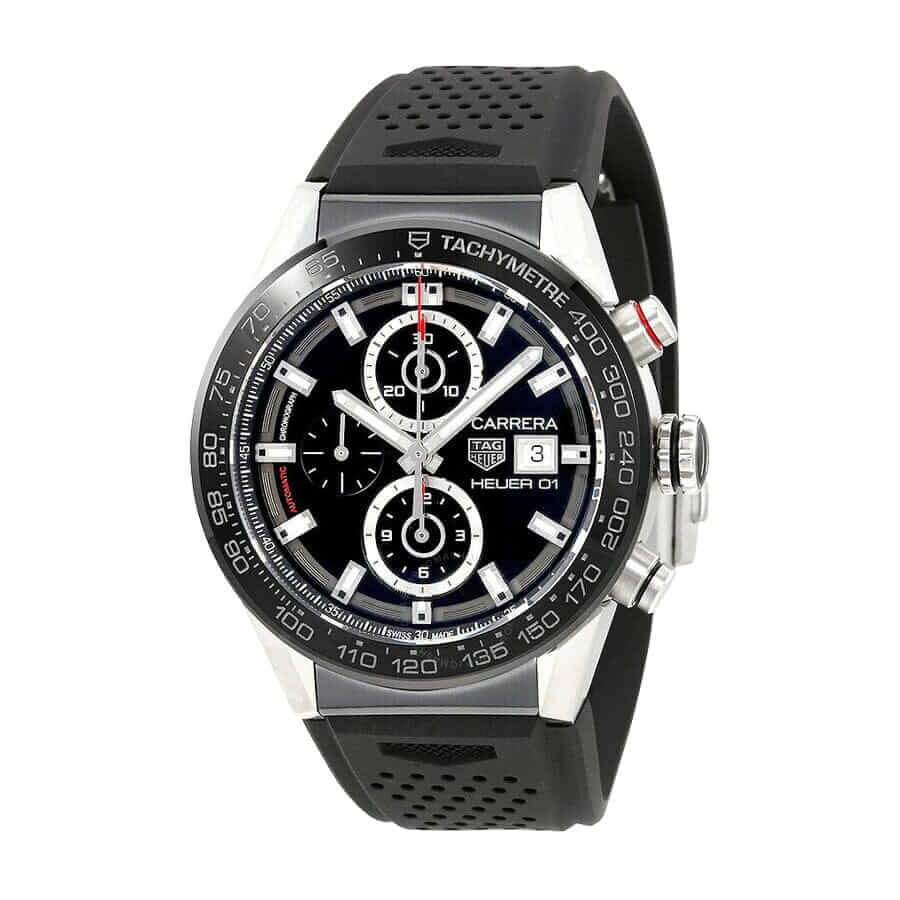 TAG Heuer Carrera Chronograph CBN2A1B.BA0643 “Black Rubber” Deluxe Copy Quality