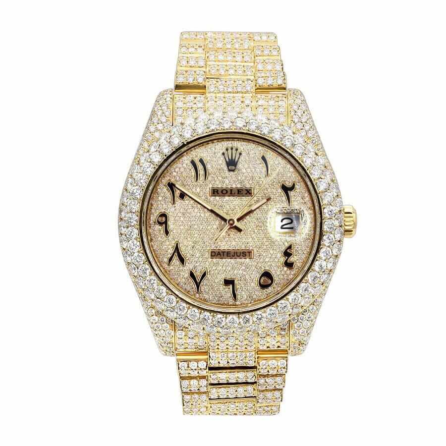 Rolex Datejust 116300 “Iced Out Arabic Dial” Collector’s Copy 1:1