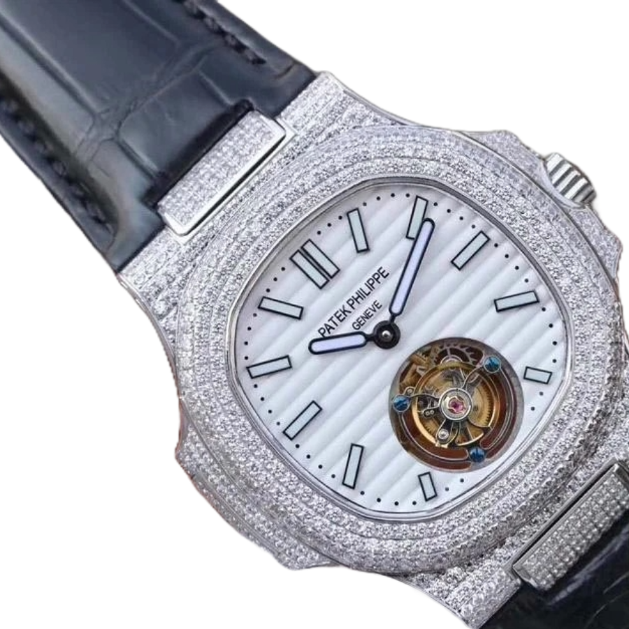 Patek Philippe Nautilus 5711 Tourbillon “Jumbo” White Dial Near Original Replica