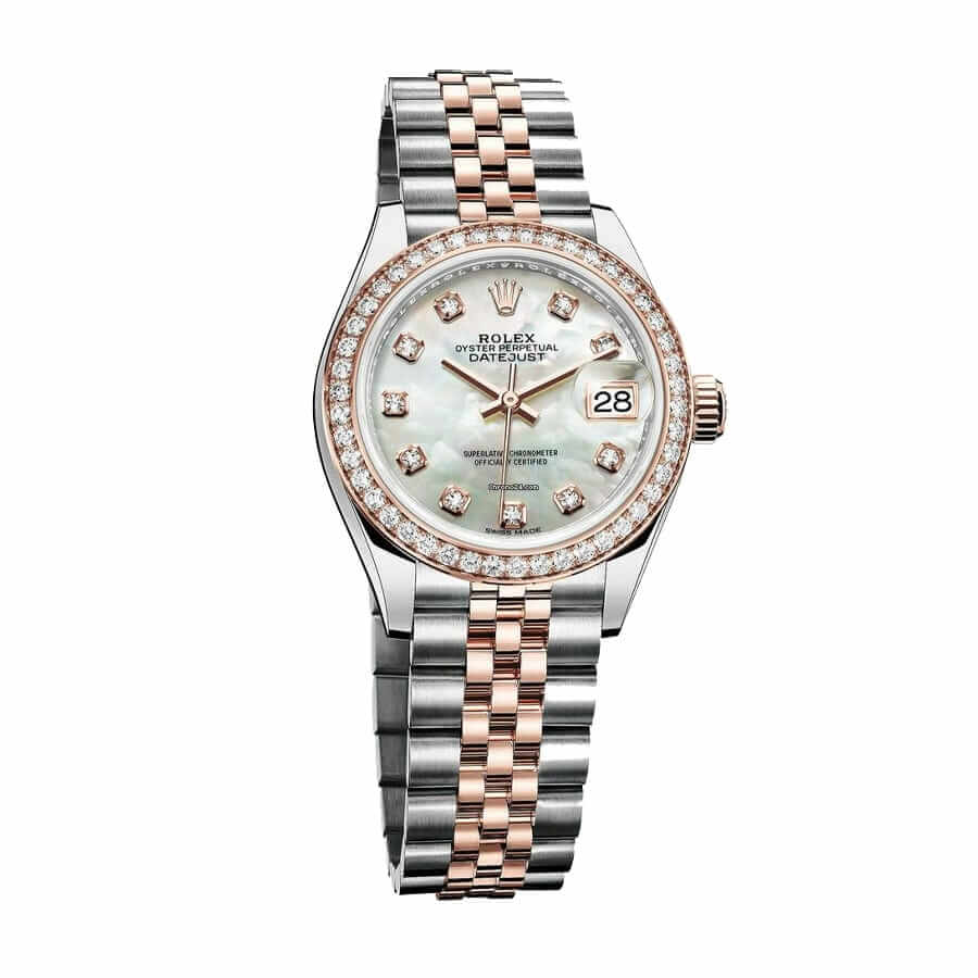 Rolex Lady-Datejust 279381RBR Everose Gold Sundust Diamond High-End Replica 1:1