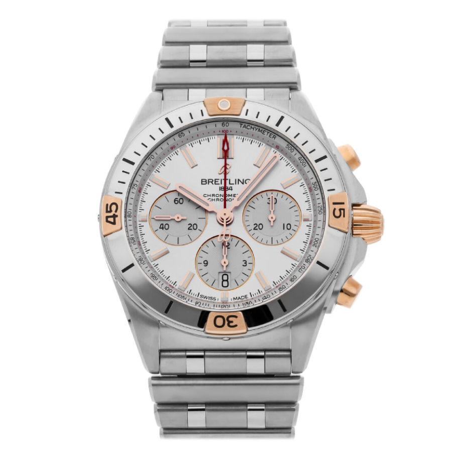 Breitling Chronomat B01 AB0134101G1A1 “White Dial Steel” Authentic Replica Edition
