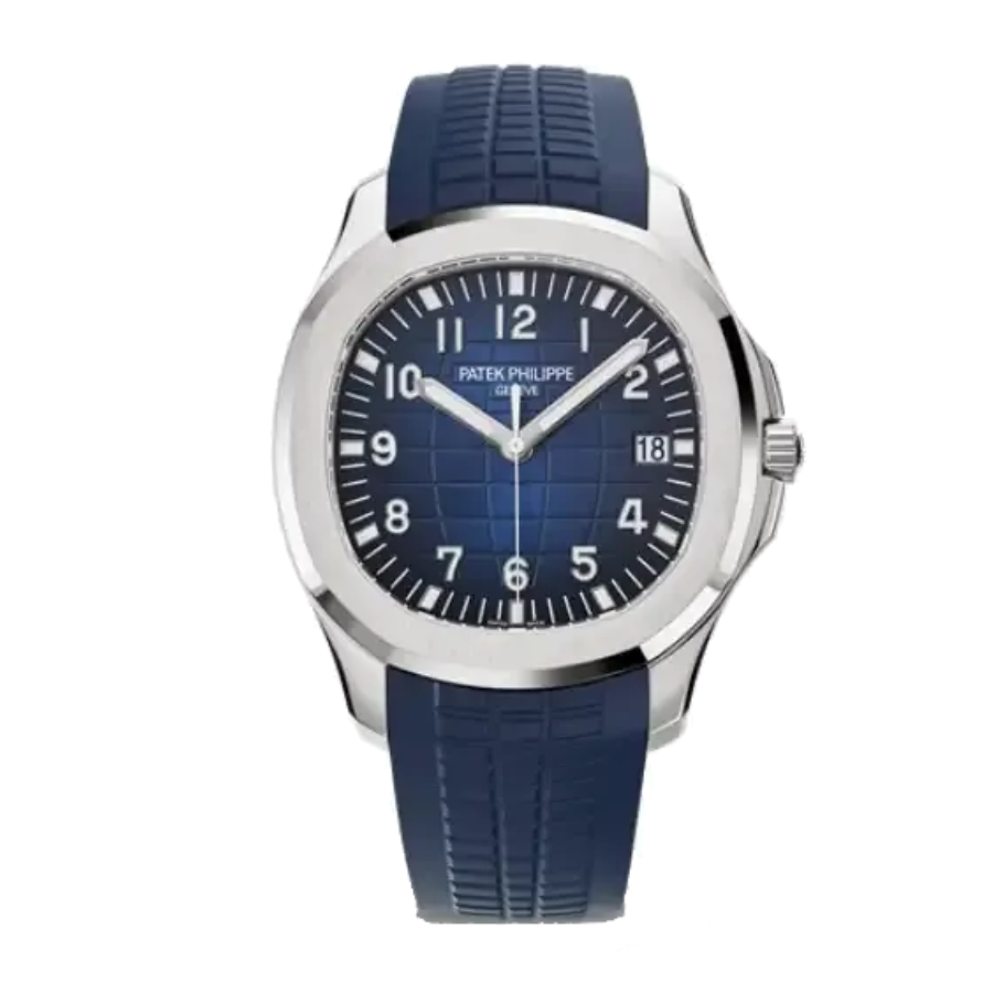 Patek Philippe Aquanaut White Gold Blue Dial 5168G-001 Perfect Duplicate 1:1