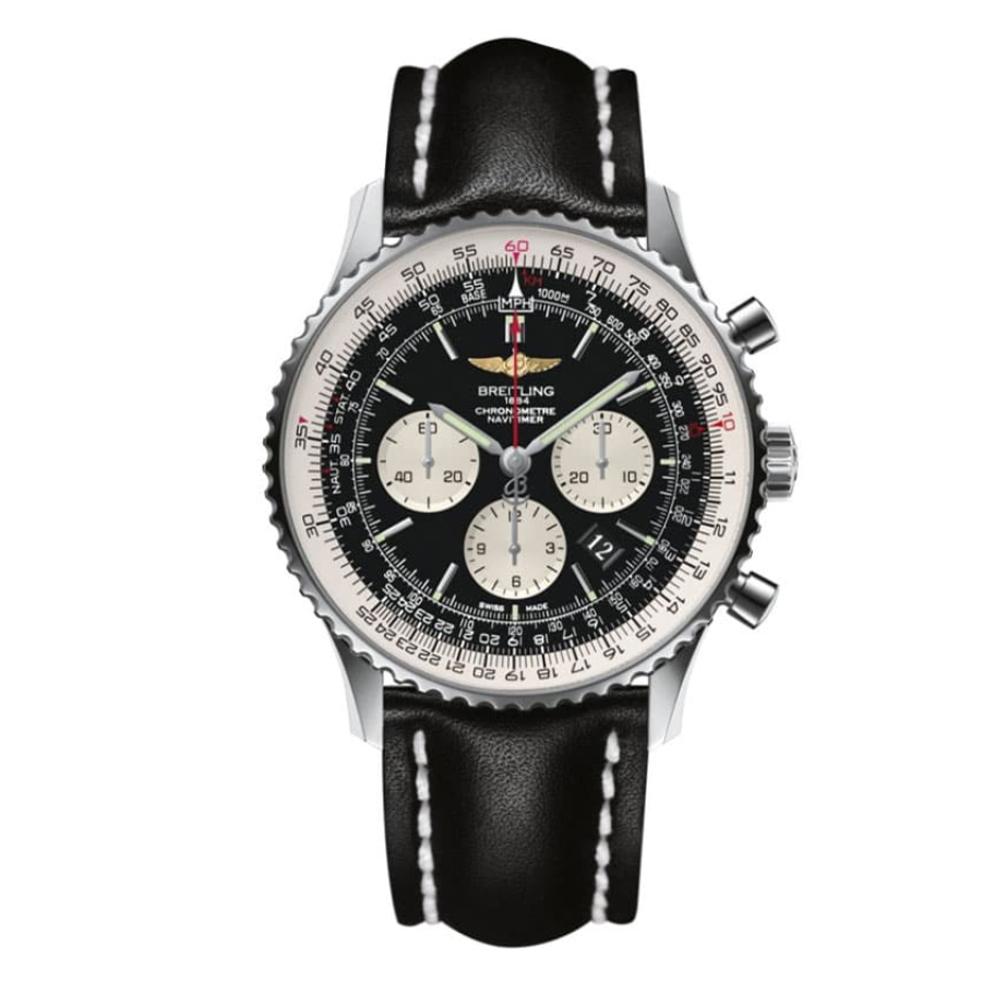 Breitling Navitimer B01 Chronograph 46 AB0127211B1X1 “Black Dial” Signature Copy Edition