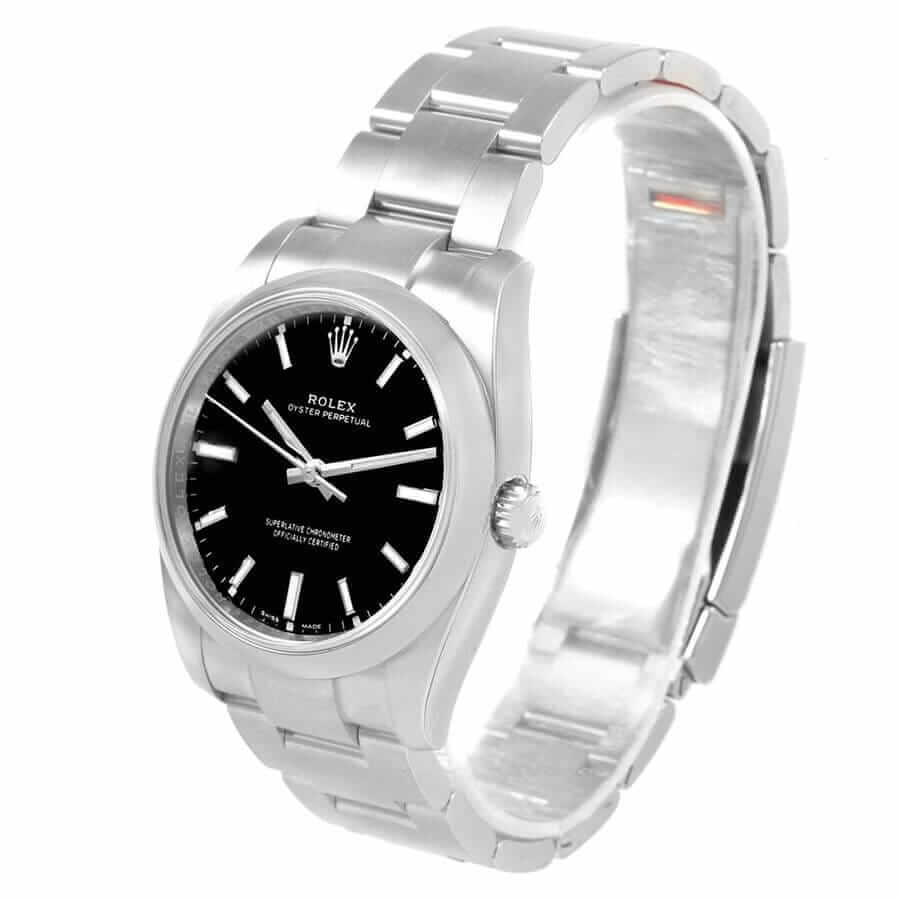 Rolex Oyster Perpetual Automatic Black Dial 114200 Signature Replica 1:1