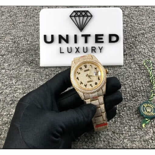 Rolex Datejust 116300 “Iced Out Arabic Dial” Collector’s Copy 1:1