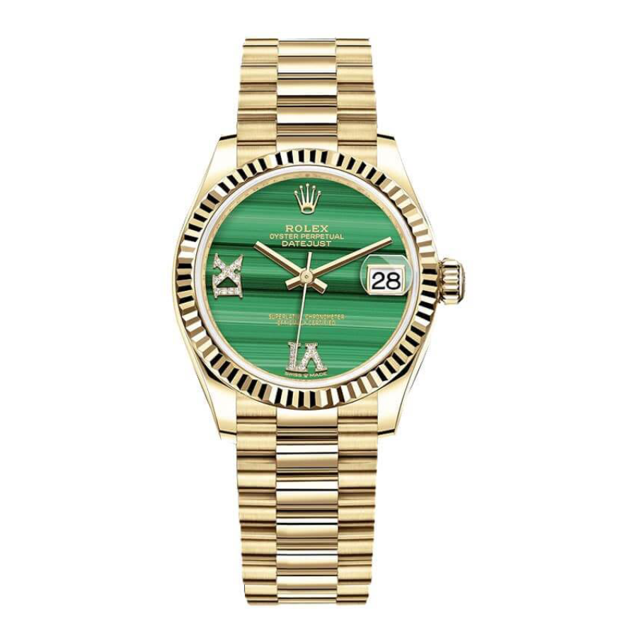 Rolex Datejust 126333 “Gold Green Dial” Signature Replica 1:1