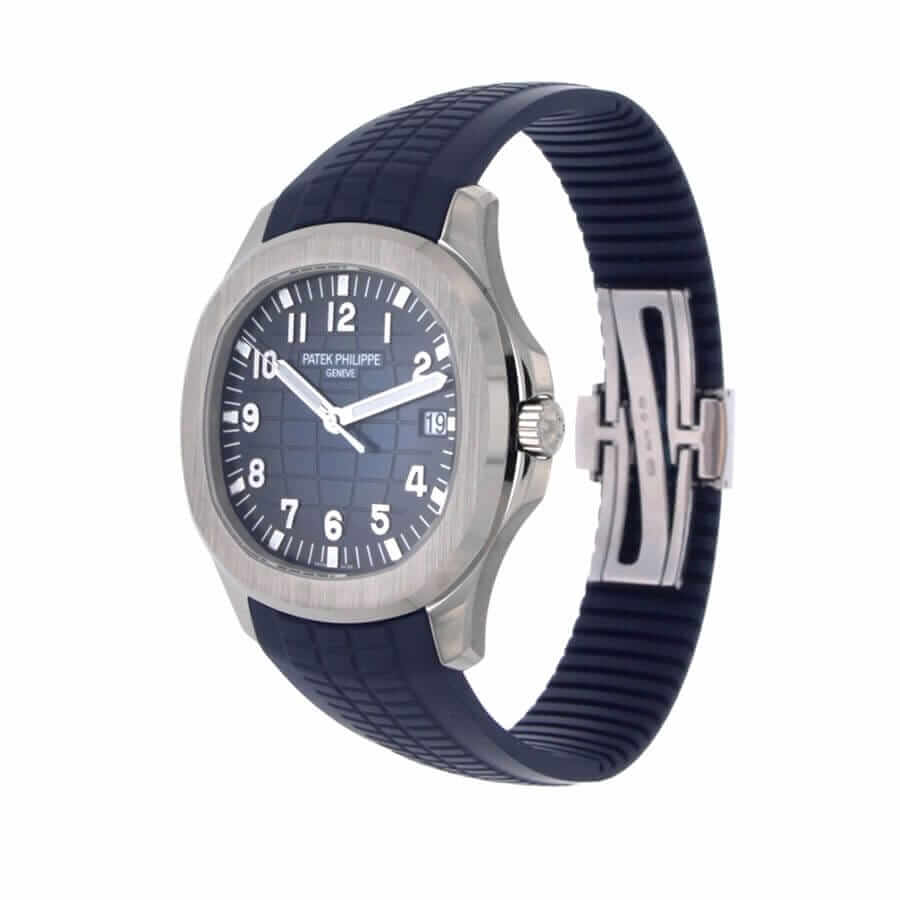 Patek Philippe Aquanaut White Gold Blue Dial 5168G-001 Perfect Duplicate 1:1