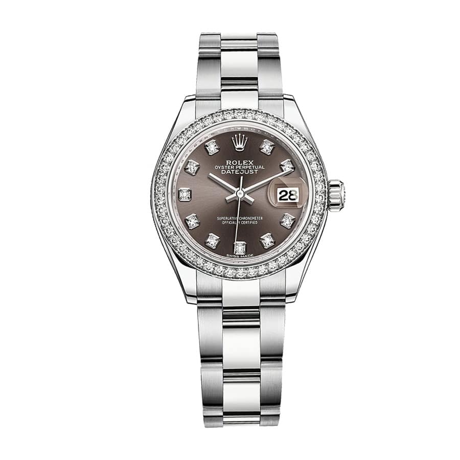 Rolex Datejust 128300 “Dark Rhodium Diamond Dial” High-End Replica 1:1