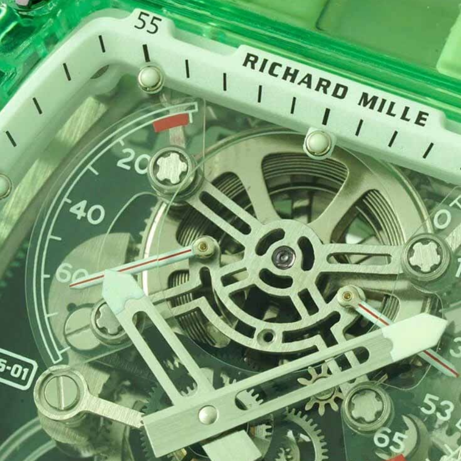 Richard Mille RM 56-01 Tourbillon Green Transparent Superior Replica