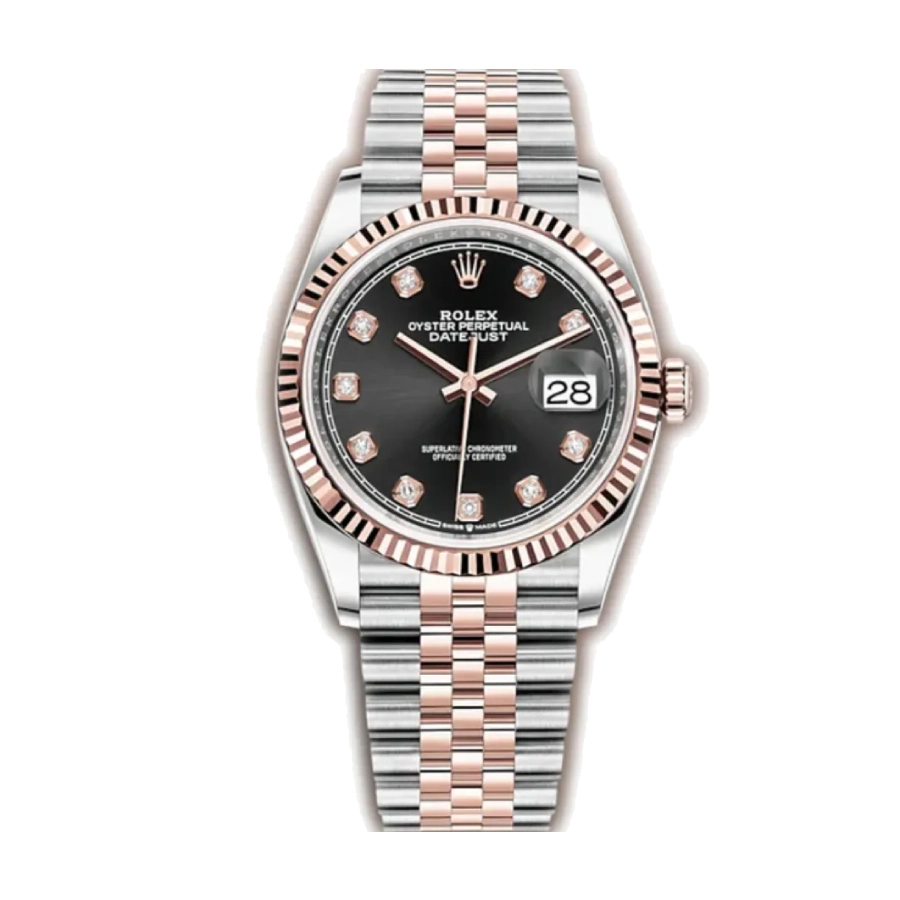 Rolex Datejust 126231 “Everose Motif Fluted” Detailed Replica