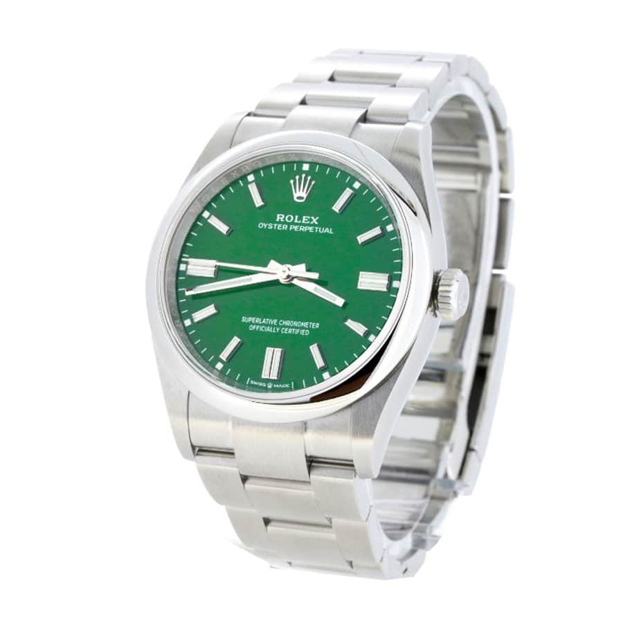 Rolex Oyster Perpetual 126000 “Green Dial” Ultra Clone 1:1