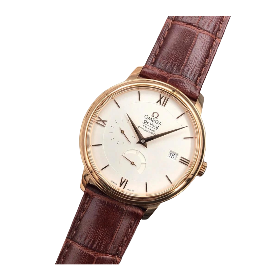 Omega De Ville Brown Leather Strap 424.53.40.21.02.001 Top Replica 1:1