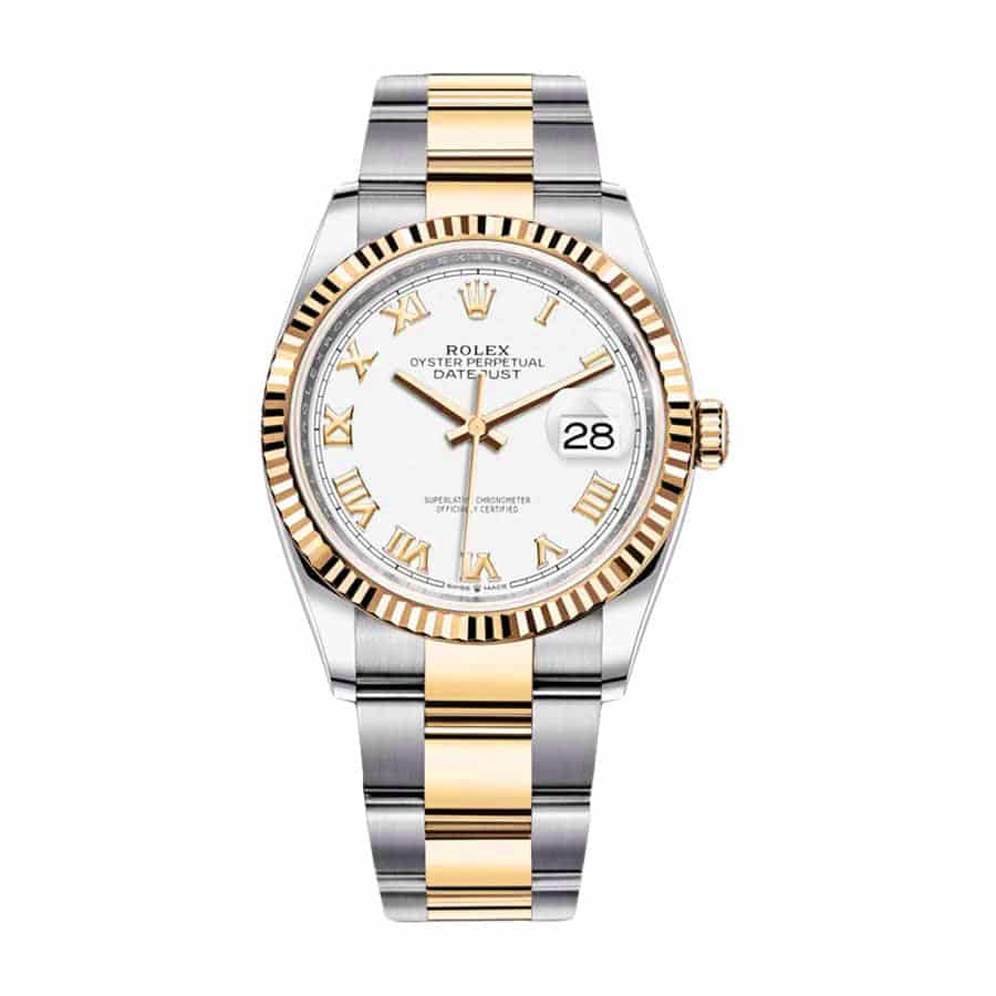 Rolex Datejust 126300 “White Roman Dial” Authentic Copy 1:1