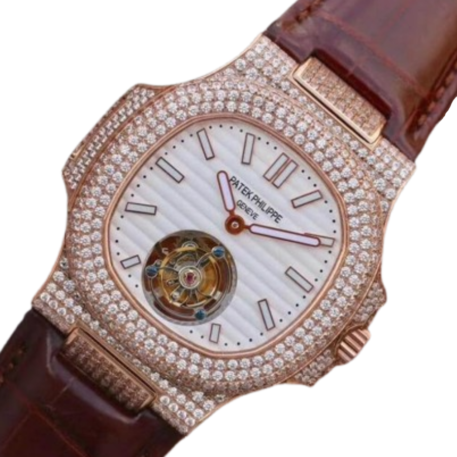Patek Philippe Nautilus 5711 Tourbillon “Jumbo” Rose Gold Top Grade Clone 1:1