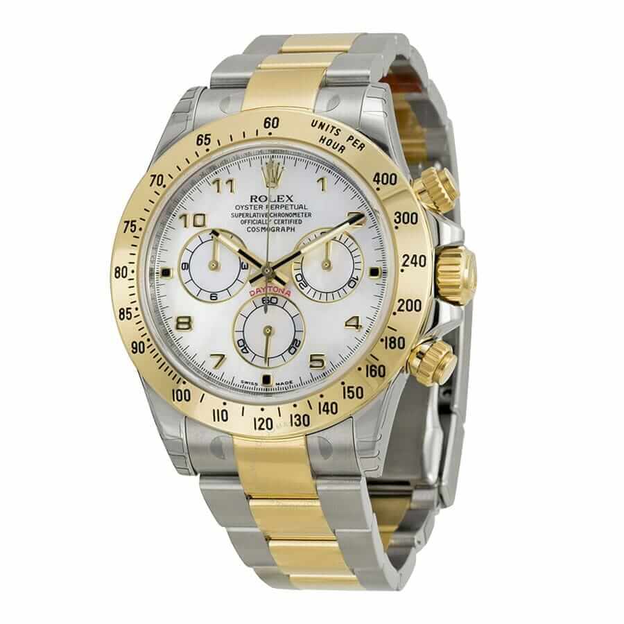 Rolex Daytona Two-Tone 116523 “White Dial” Authentic Super Replica