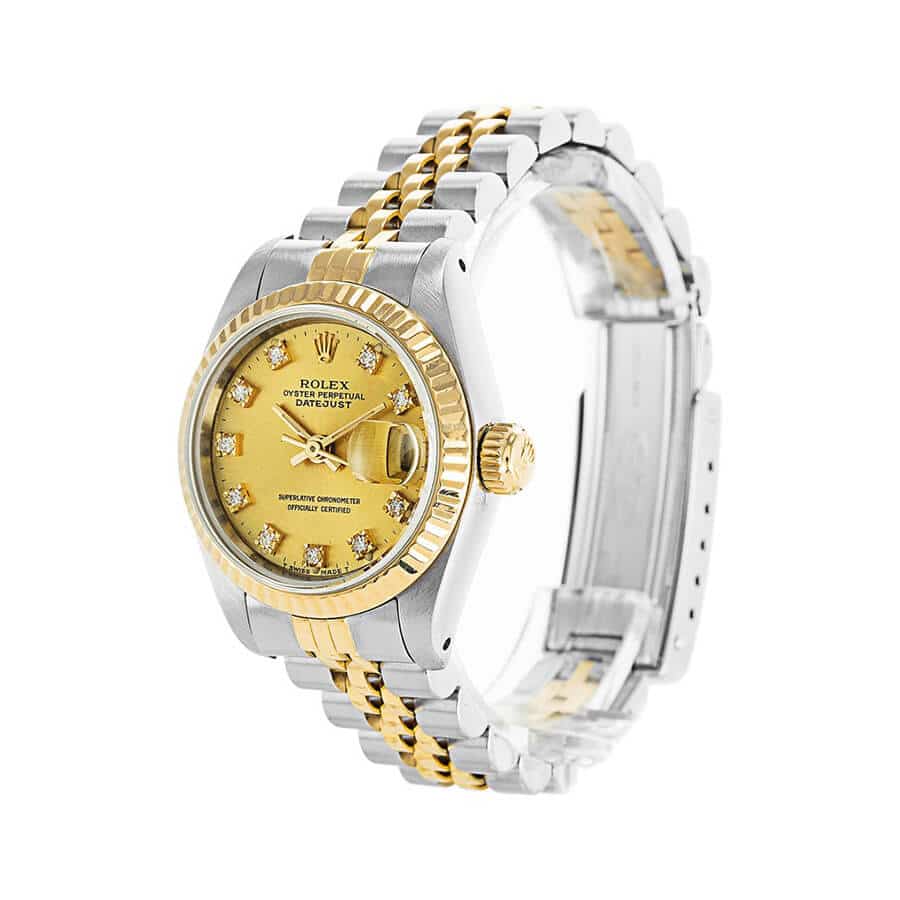 Rolex Datejust Yellow Gold Steel Diamond Dial 69173 “Jubilee” High-End Replica 1:1