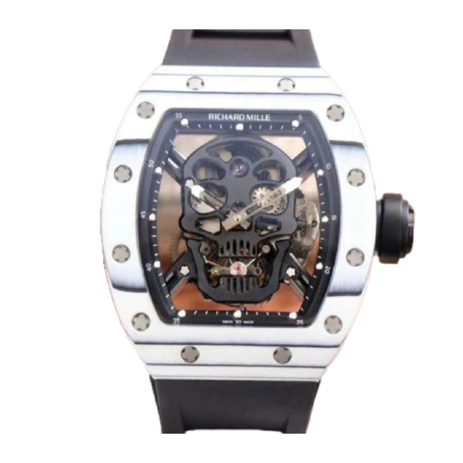 Richard Mille RM 52-01 Tourbillon “Skull” White True Replica 1:1