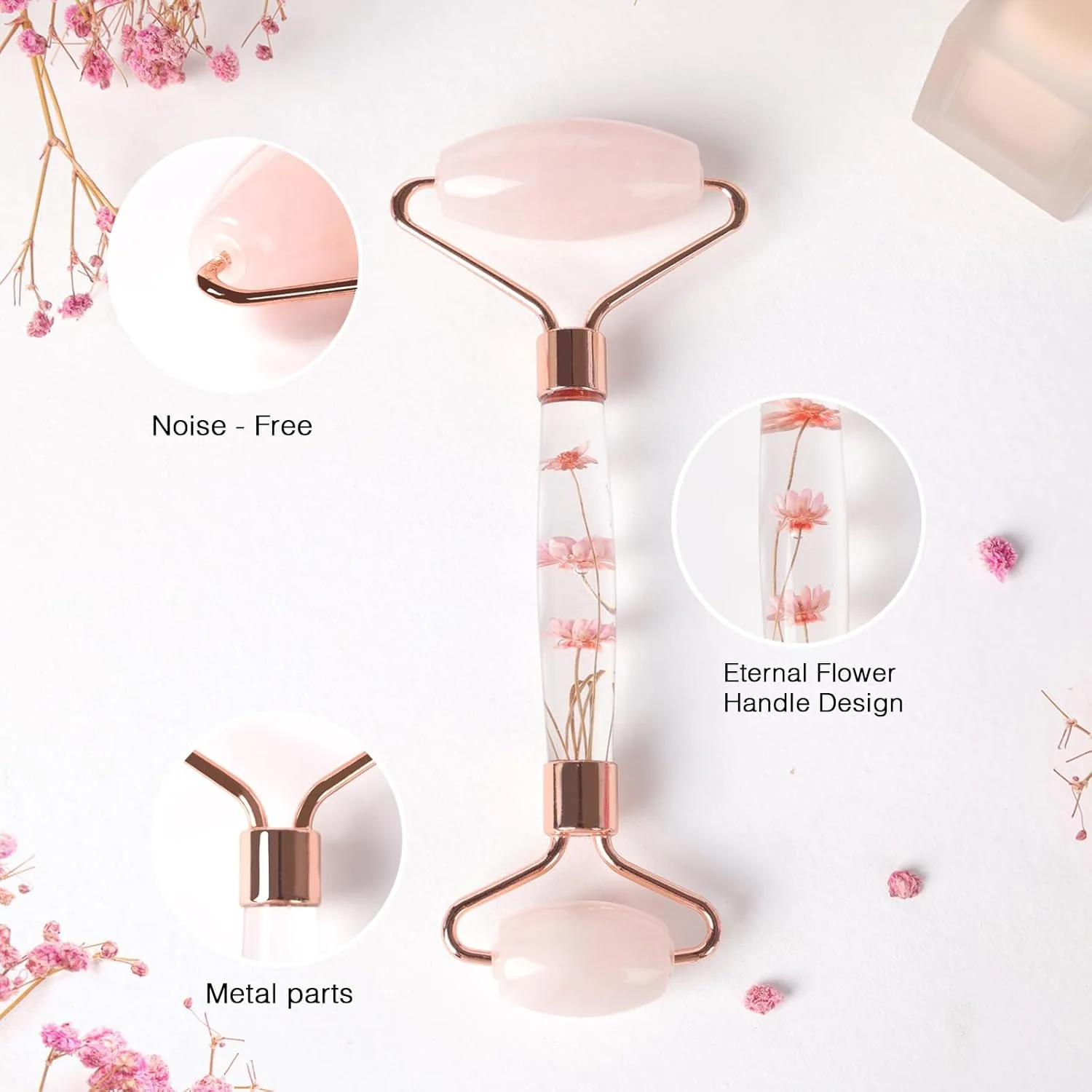 Herbionyx Rose Quartz Facial Roller