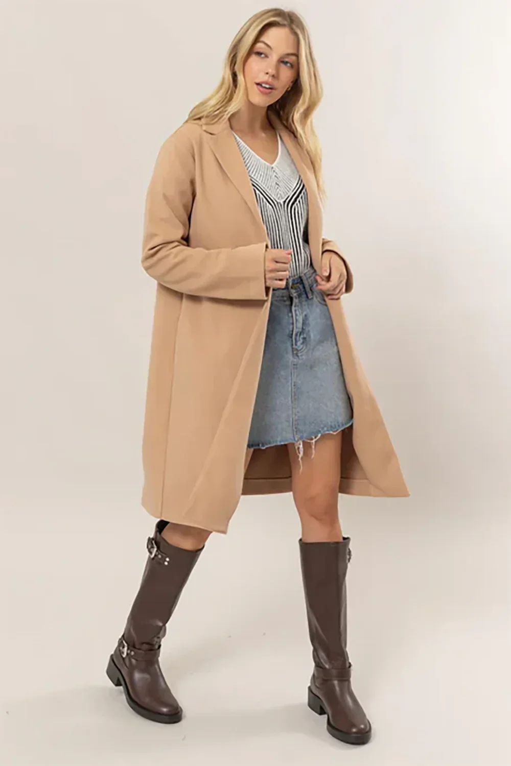 Oversized Long Blazer Jacket Professional Outerwear for Boutique Collections Blazer