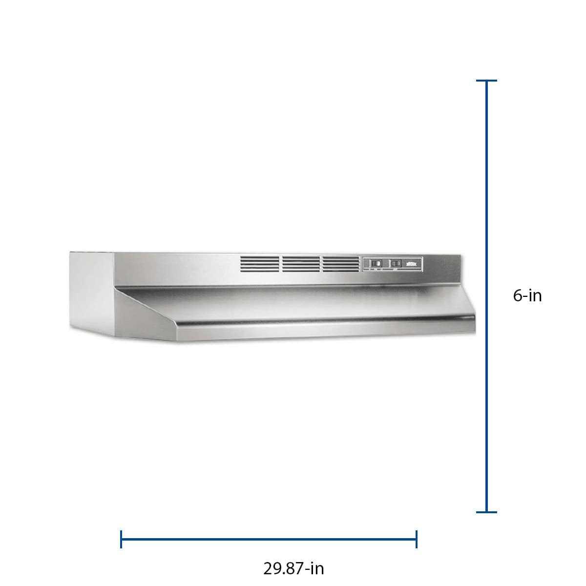 Broan 413004 Under Cabinet 30 Range Hood