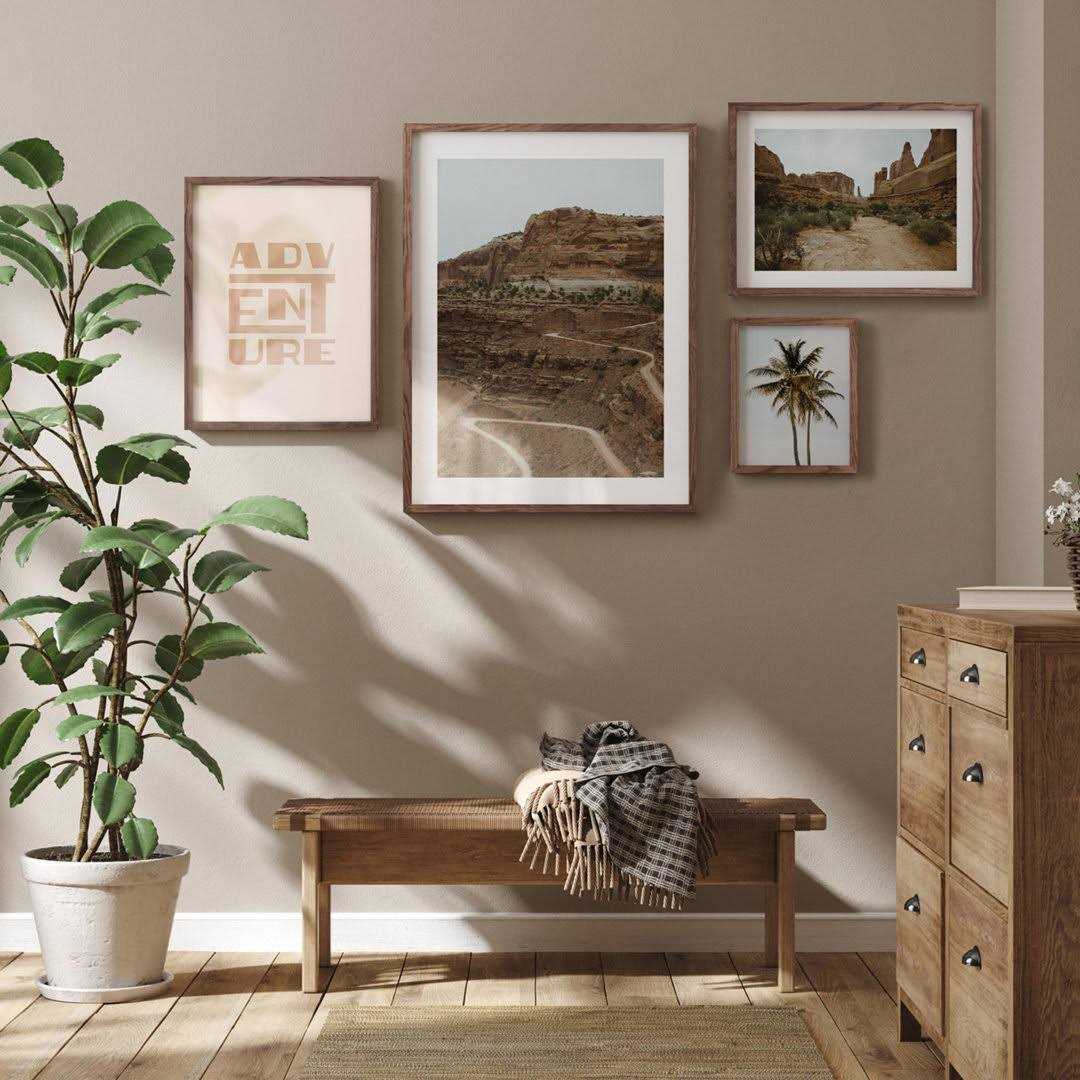 Opposite Wall Solid Oak Wood Picture Frame Poster Frame Wall Photo Frame