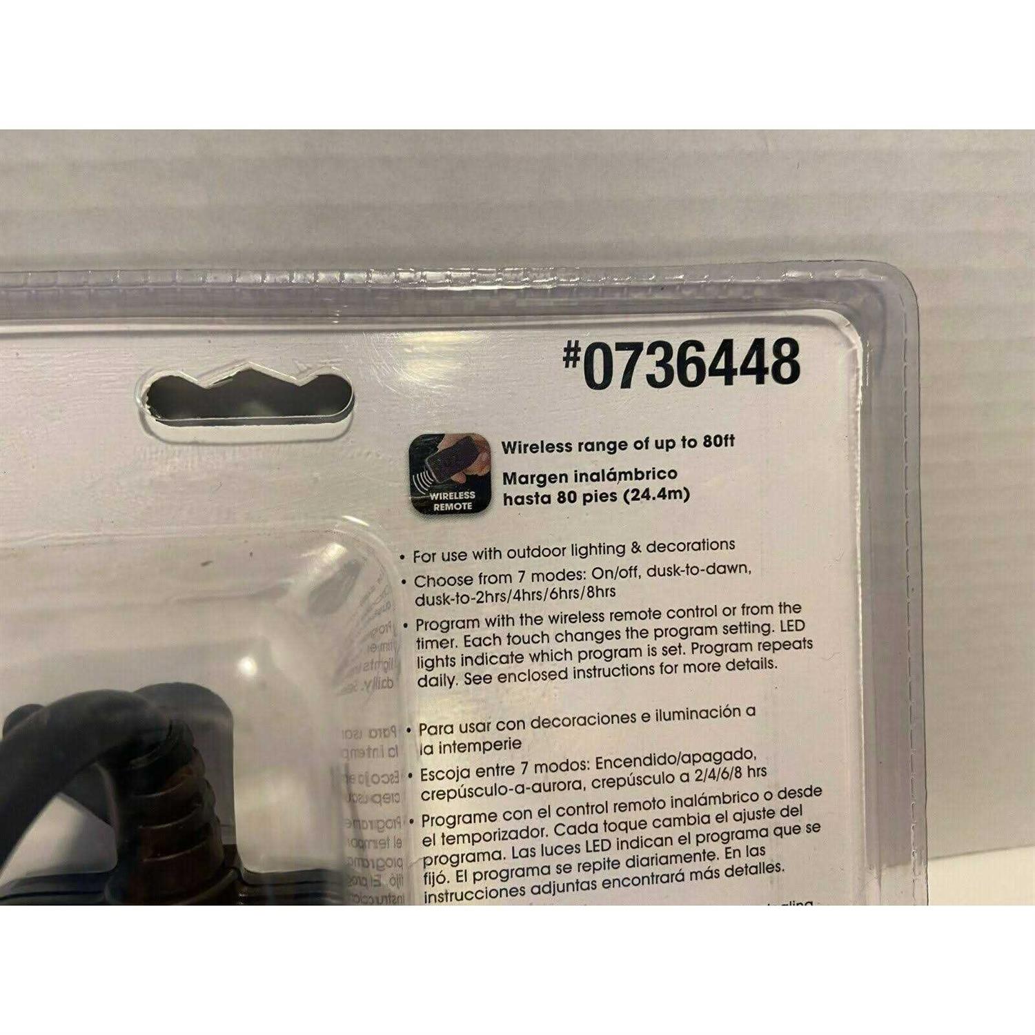 Prime Outdoor Residential Lighting Countdown Timer Remote Photocell