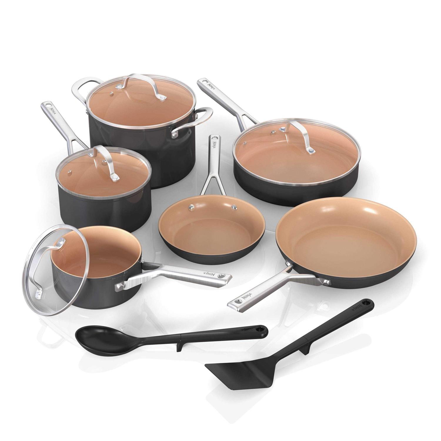Ninja Extended Life Essential Ceramic 12-Piece Cookware Set