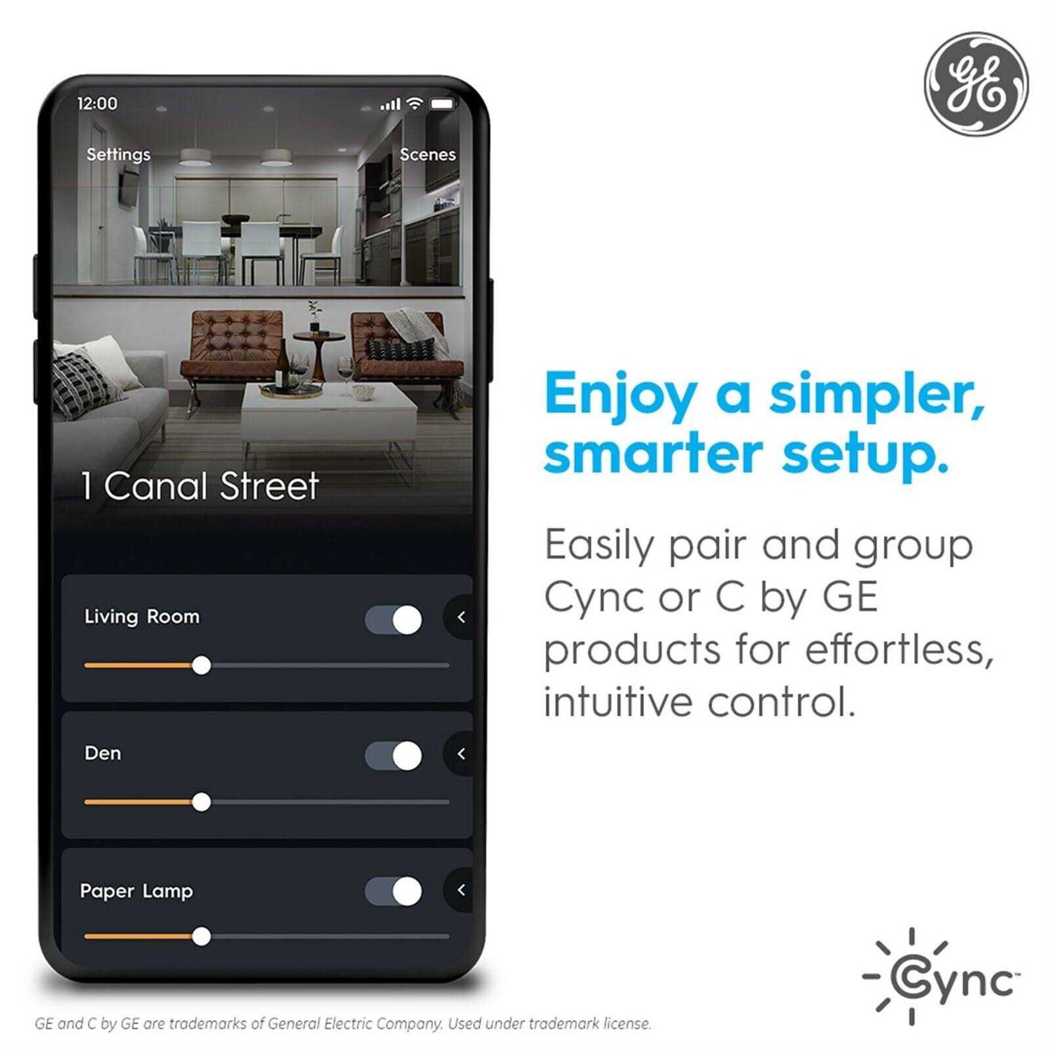 GE Cync Full Color Direct Connect Smart Bulbs