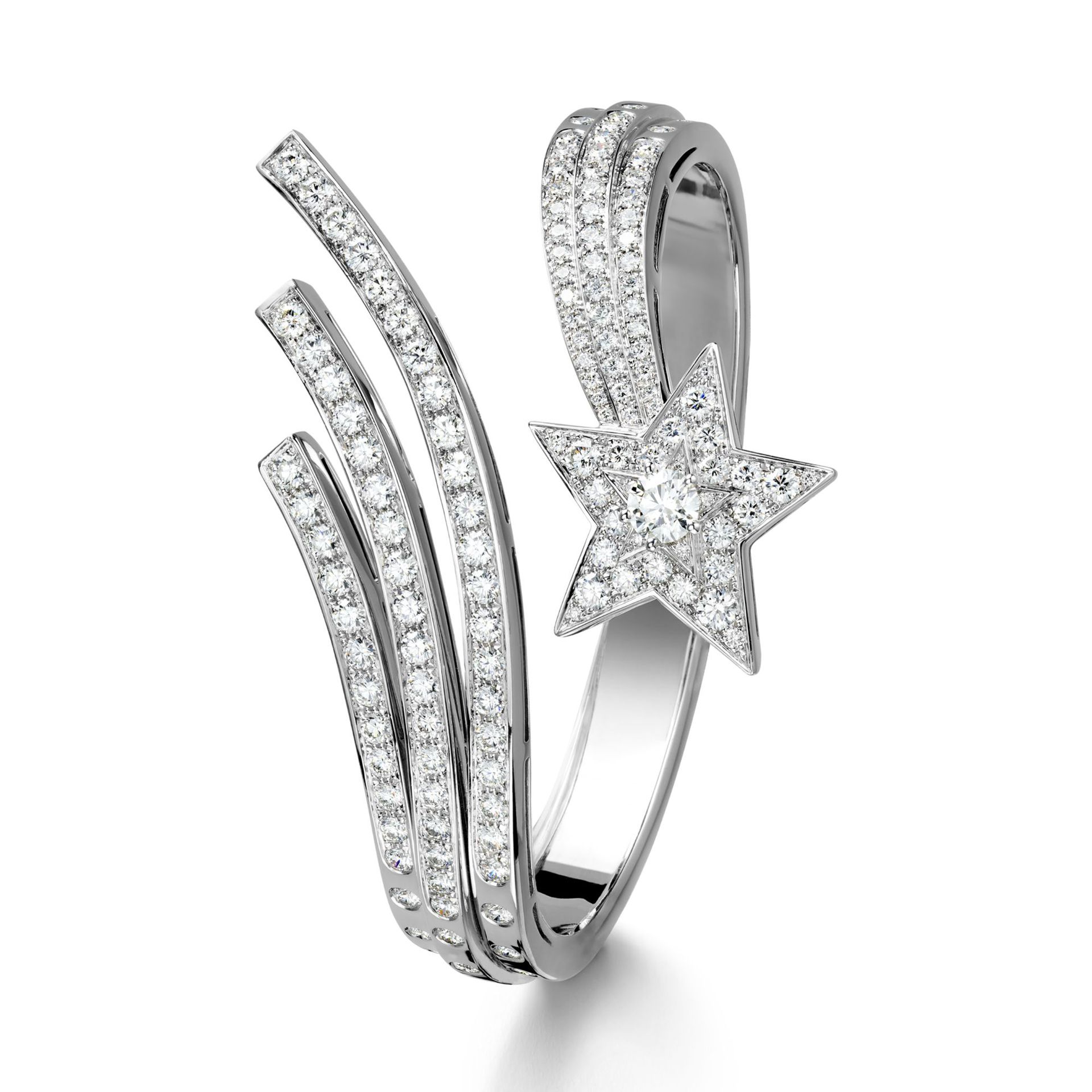 925 Silver Gold-Plated High Carbon Diamond Star Bracelet – Elegant & Sparkling Design