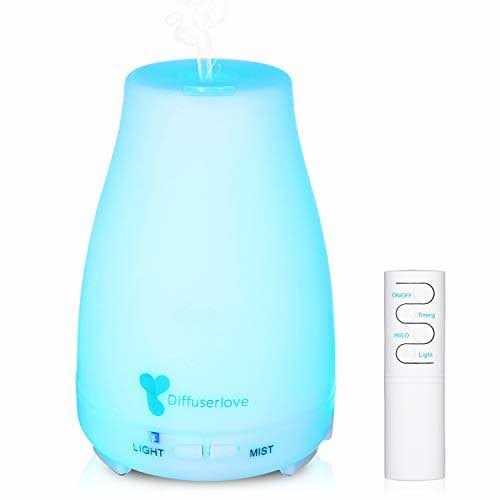 Diffuserlove Essential Oil 200ML Remote Control Ultrasonic Mist Humidifiers Aromatherapy Diffuser