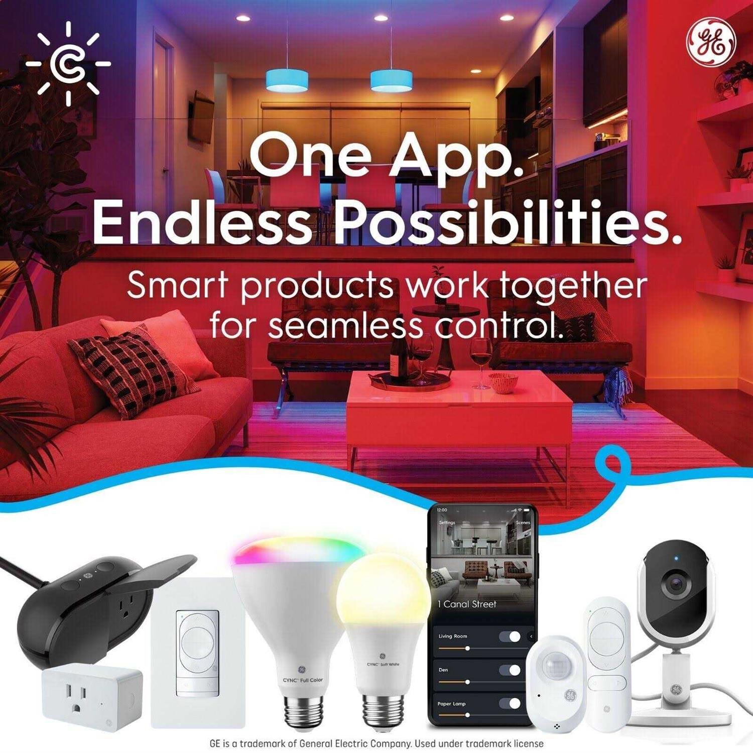 GE Cync Full Color Direct Connect Smart Bulbs