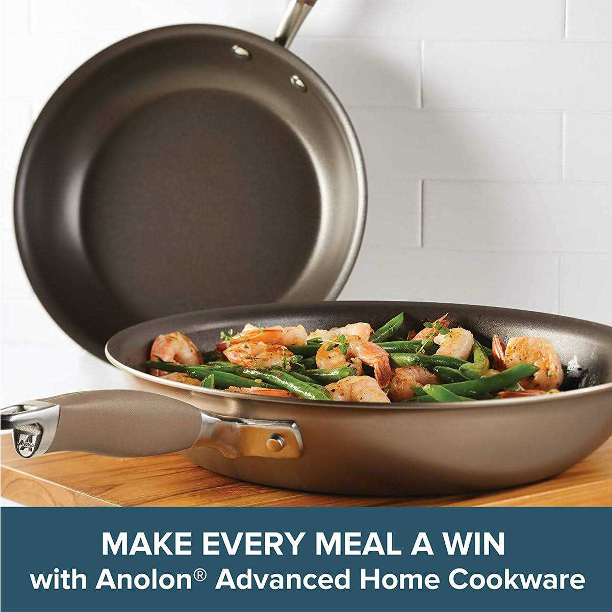 Anolon Advanced Home Hard-Anodized Nonstick Skillet Set