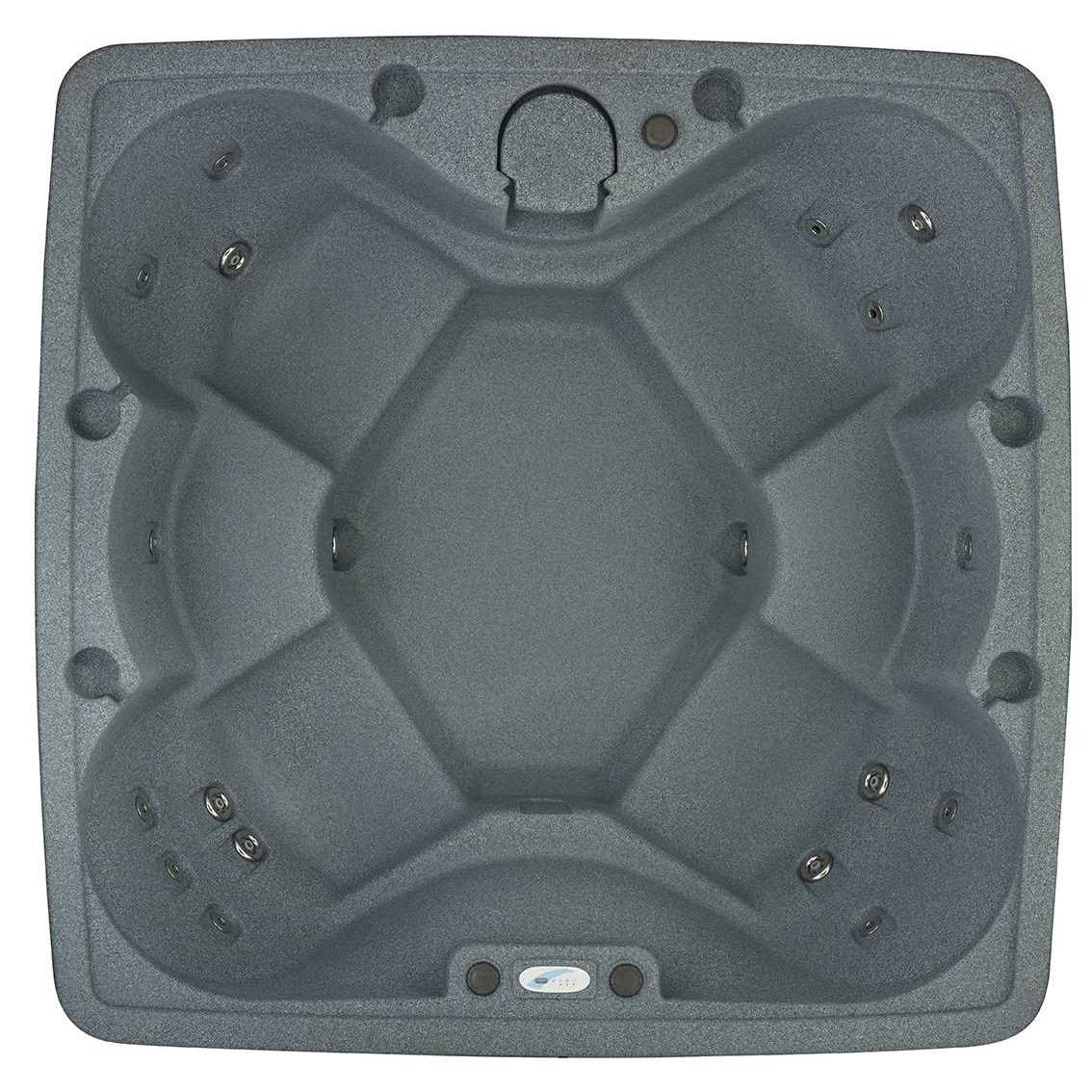 AquaRest Spas Premium 600 6-Person Stainless 29-Jets Plug and Play Hot Tub with Heater, Ozone and LED Waterfall