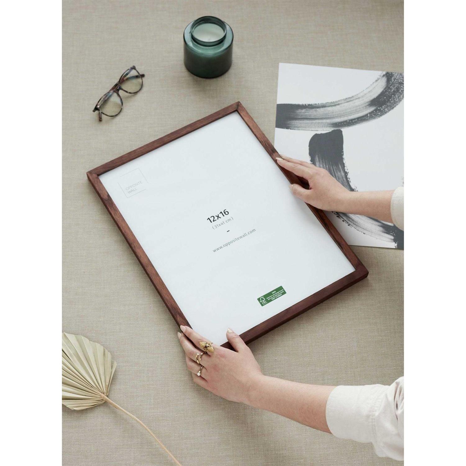 Opposite Wall Solid Oak Wood Picture Frame Poster Frame Wall Photo Frame