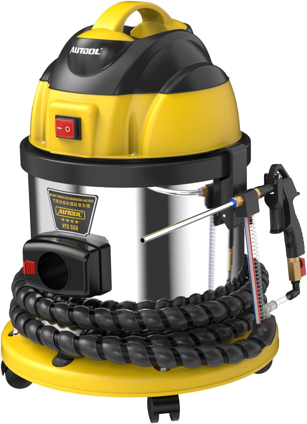 Walnut Blaster, Engine Intake Valve Cleaner Machine, Automotive Engine Carbon Remover, Walnut Sand for Carbon Deposition Cleaning with Screen to Separate Carbon