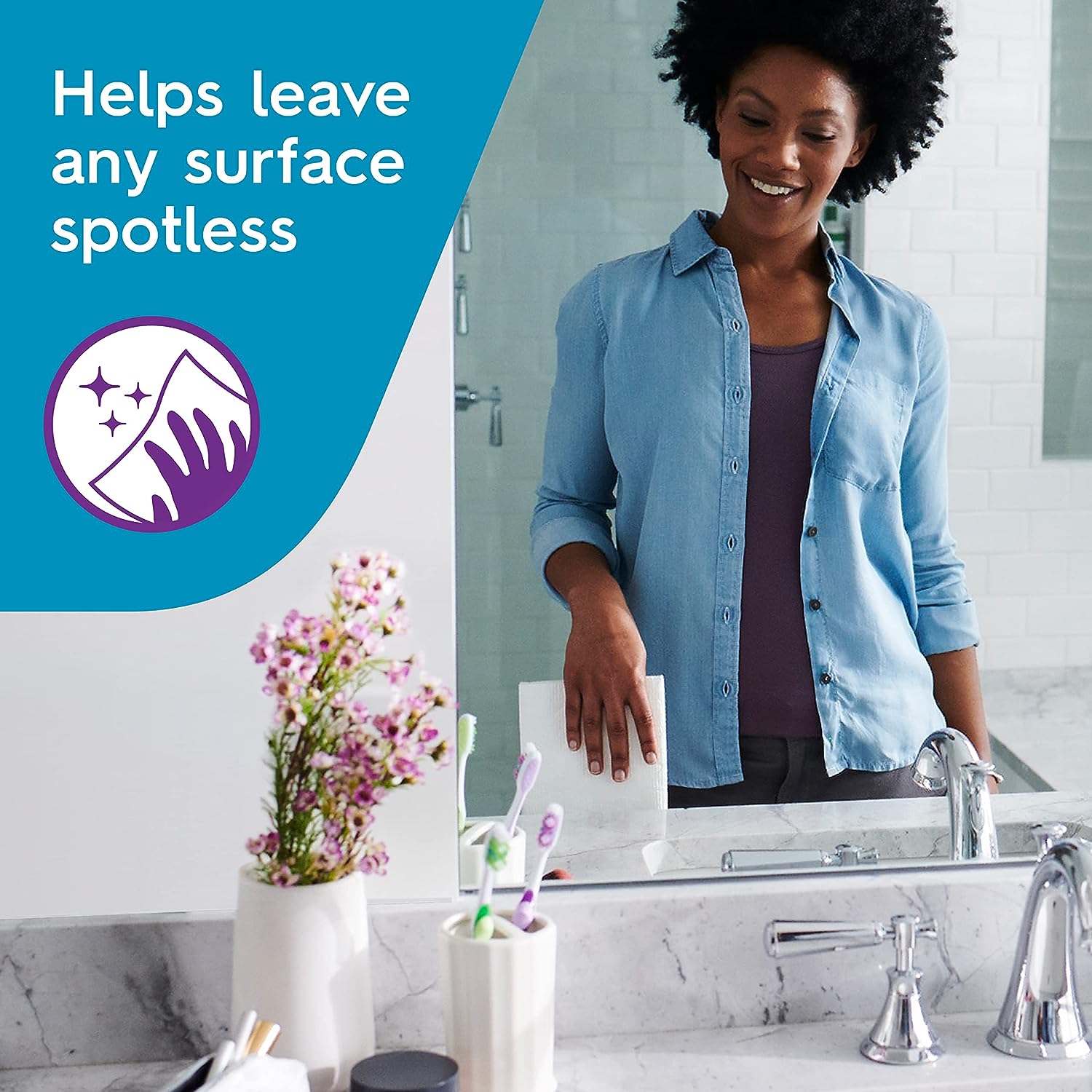 Viva Multi-Surface Cloth Paper Towels, Task Size – 24 Super Rolls (81 Sheets per Roll)