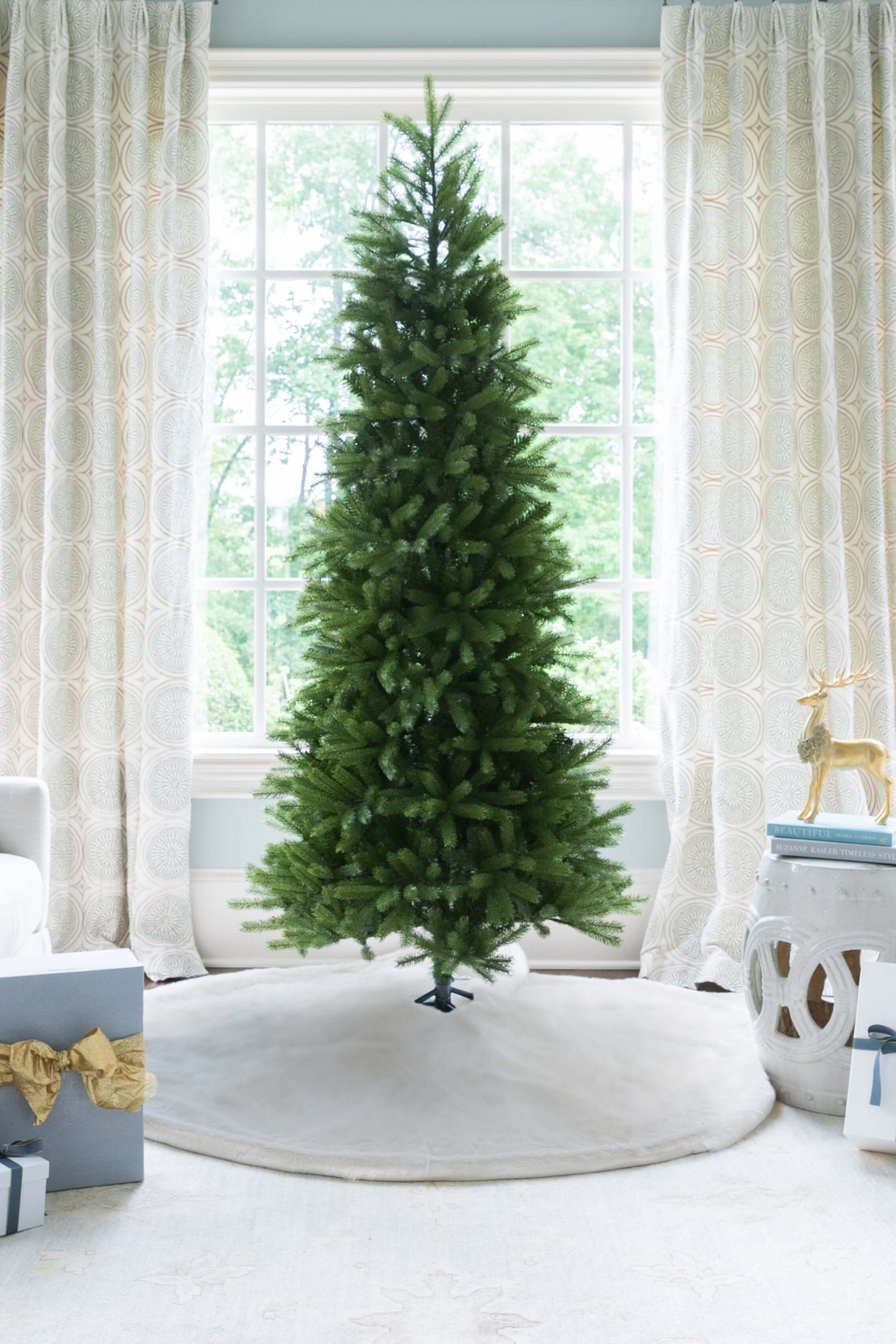 10′ King Fraser Fir Slim Artificial Christmas Tree Unlit
