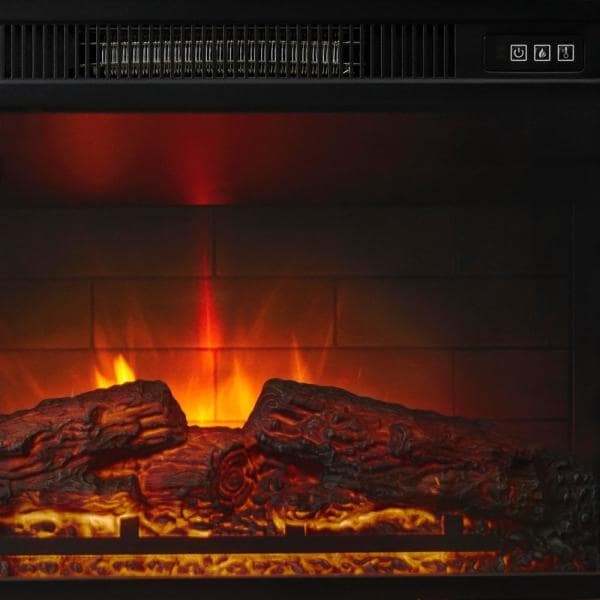 Wolcott 48 in. Media Console Electric Fireplace in Prairie Ash