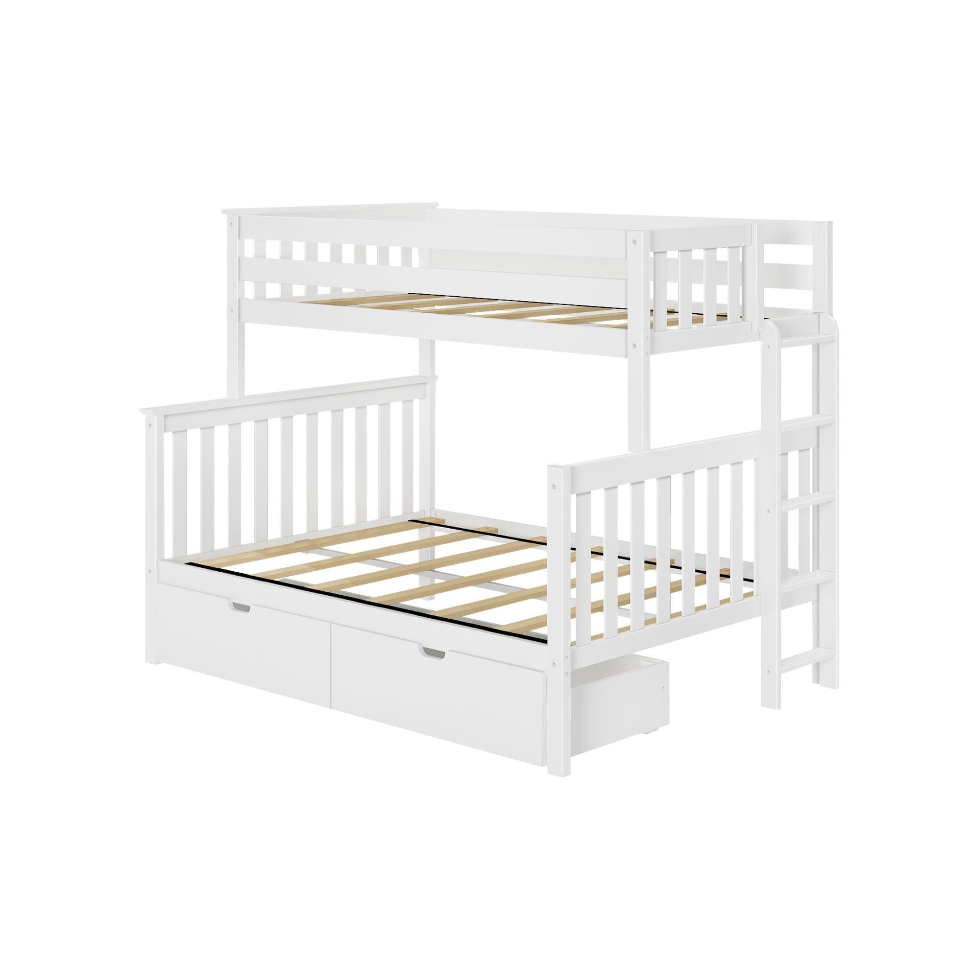 🎄Store Closing Sale💖Twin over Full Bunk Bed with Ladder on End and Storage Drawers