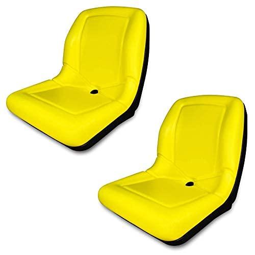 TRAC SEATS (2 Seats) Yellow Seat for John Deere Gator CS TS TX 4X2 AM133476 C High Back Seats (Same Day )