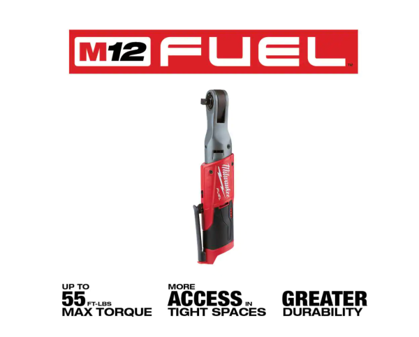 2557-20 M12 12-Volt Lithium-Ion Brushless Cordless 3/8 in. Ratchet (Tool-Only)