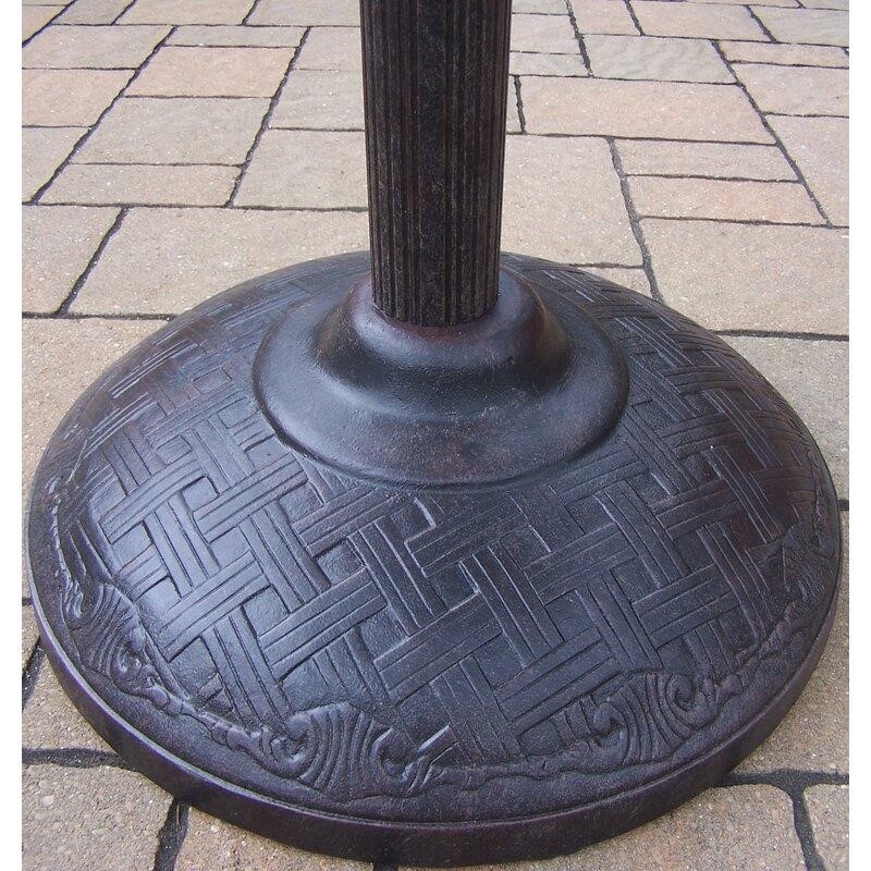 Vandyne Round 2 – Person 36&” Long Aluminum Bar Height Dining Set with Cushions