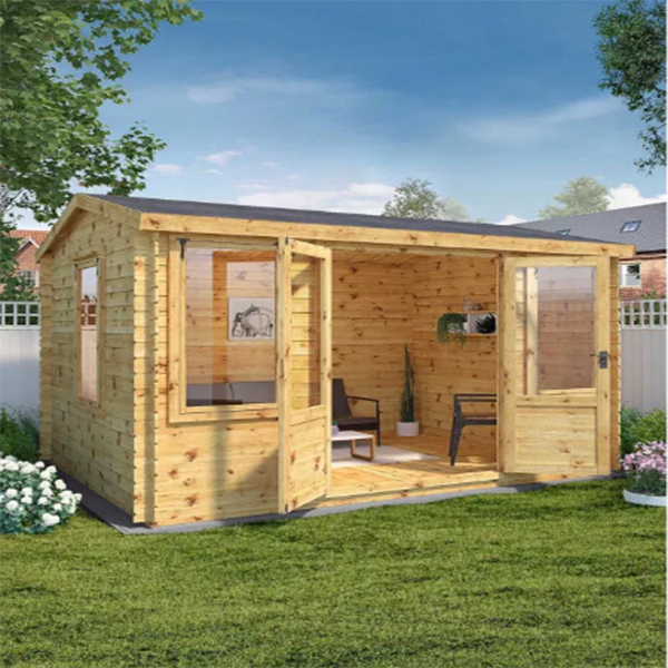 【Home&Garden】【BS】Mercia 4M x 3m Grizedale Log Cabin — 19mm