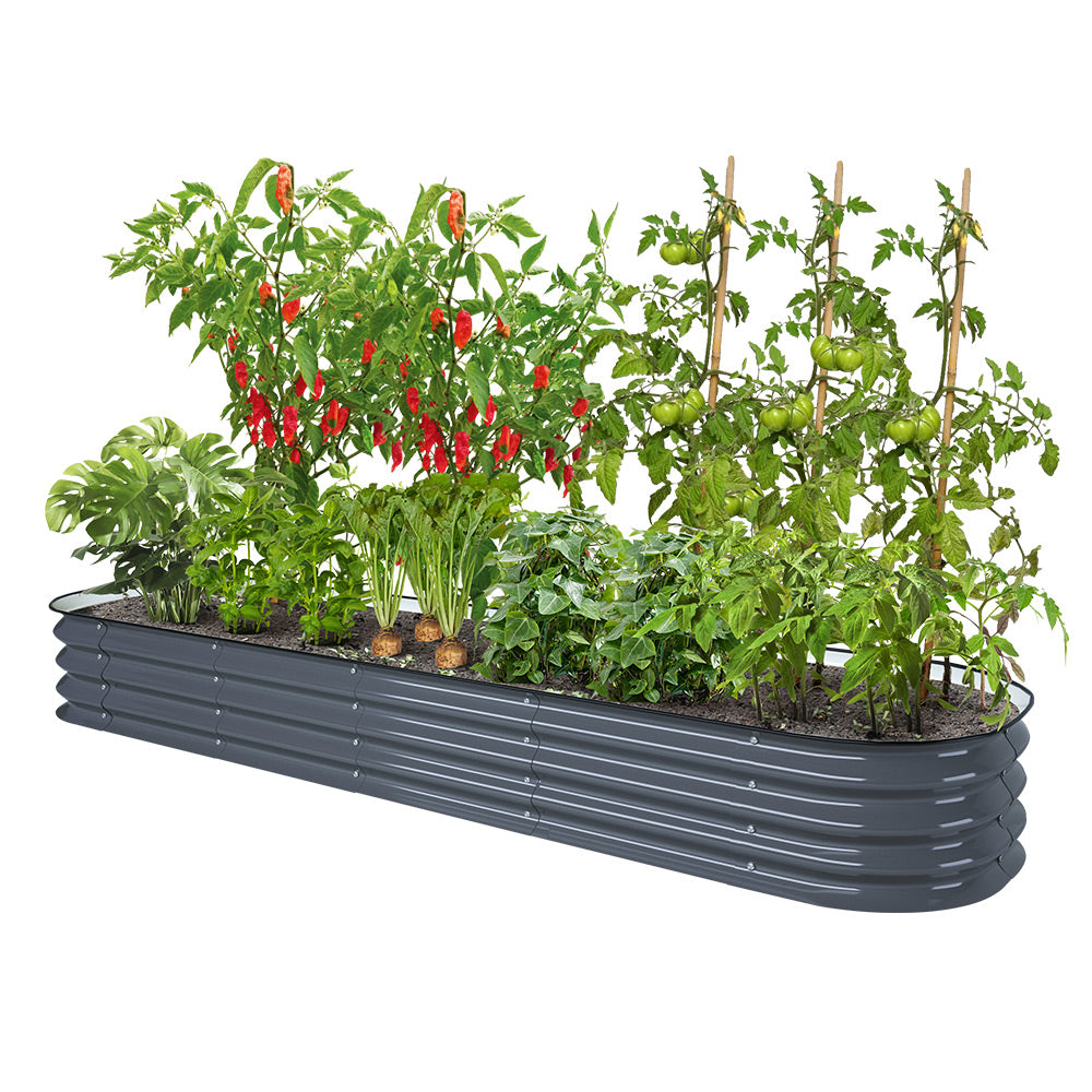 11&” Tall 8’x2′ Metal Raised Garden Beds (9 in 1)