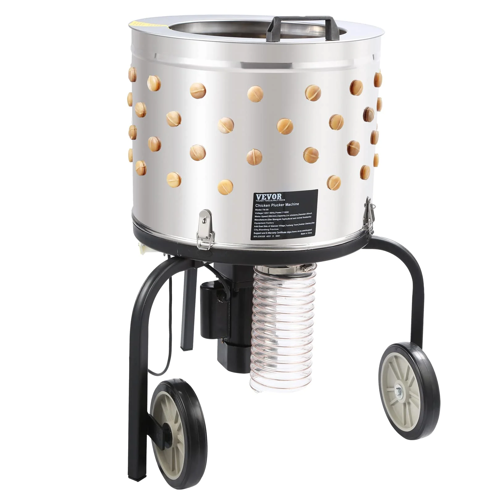 VEVOR 500W Chicken Plucker Machine with 20″ Drum