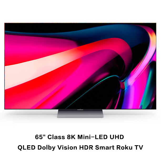 🎄Store Closing Sale📺65″ Class 8K Mini-LED UHD QLED Dolby Vision HDR Smart Roku TV