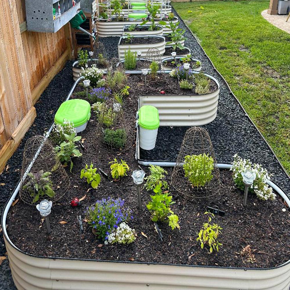 17″ Tall U-Shaped Standard Size Metal Raised Garden Beds