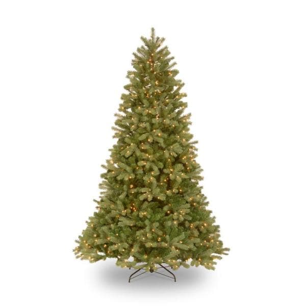 12 ft. Pre-Lit Downswept Douglas Fir Artificial Christmas Tree with Clear Lights
